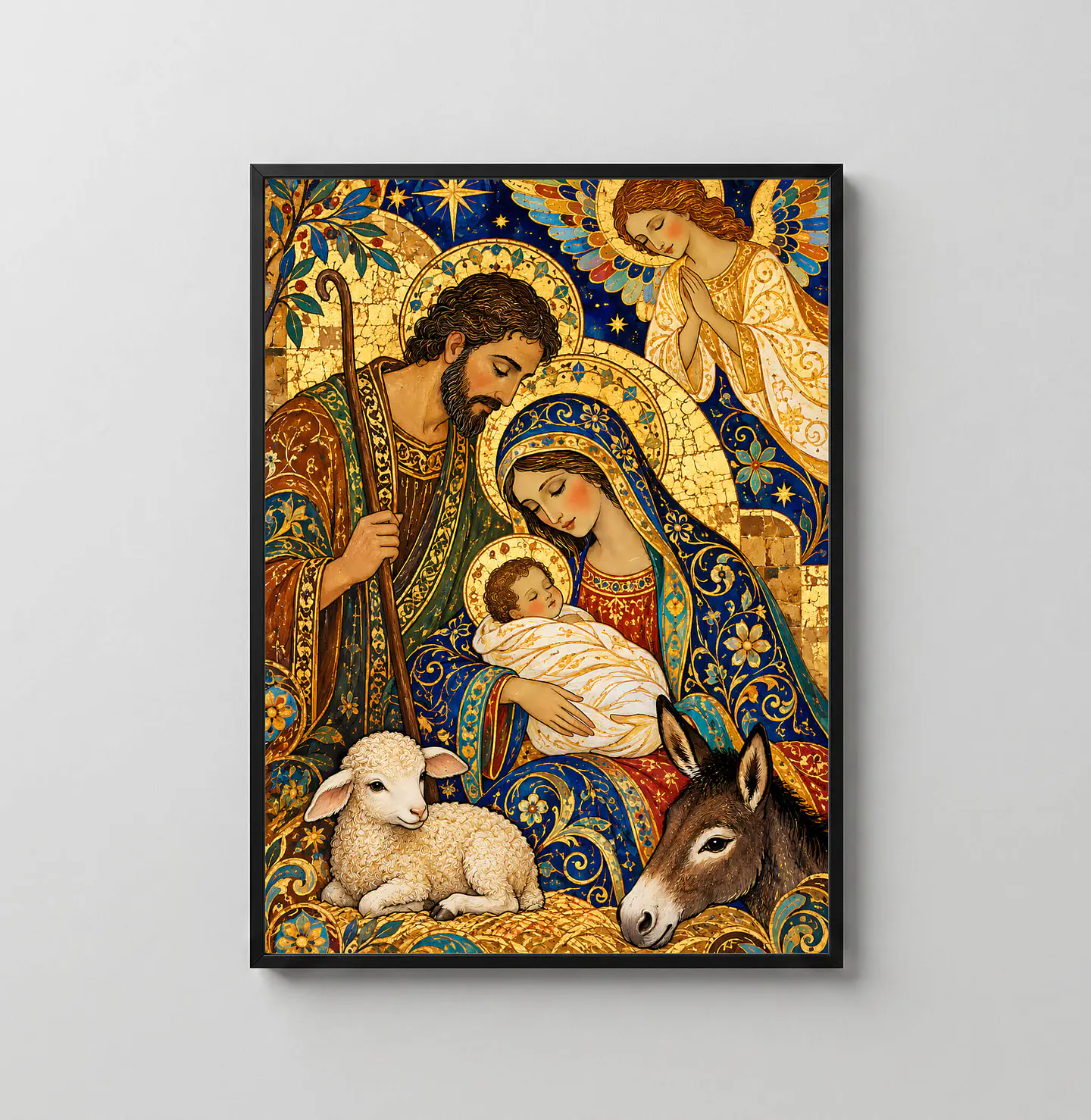 Cuadro Imprimible: Nacimiento Sagrada Familia 1