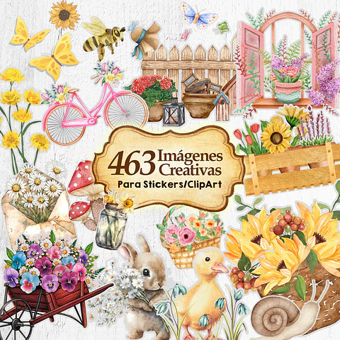 Mega Pack 460 Recortes florales y botánicos imprimibles
