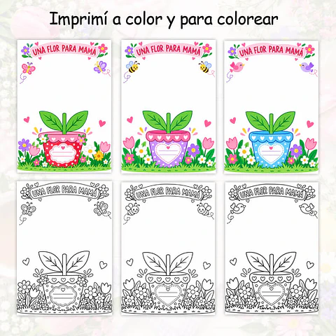 Una Flor para mamá - Manualidad día de la Madre