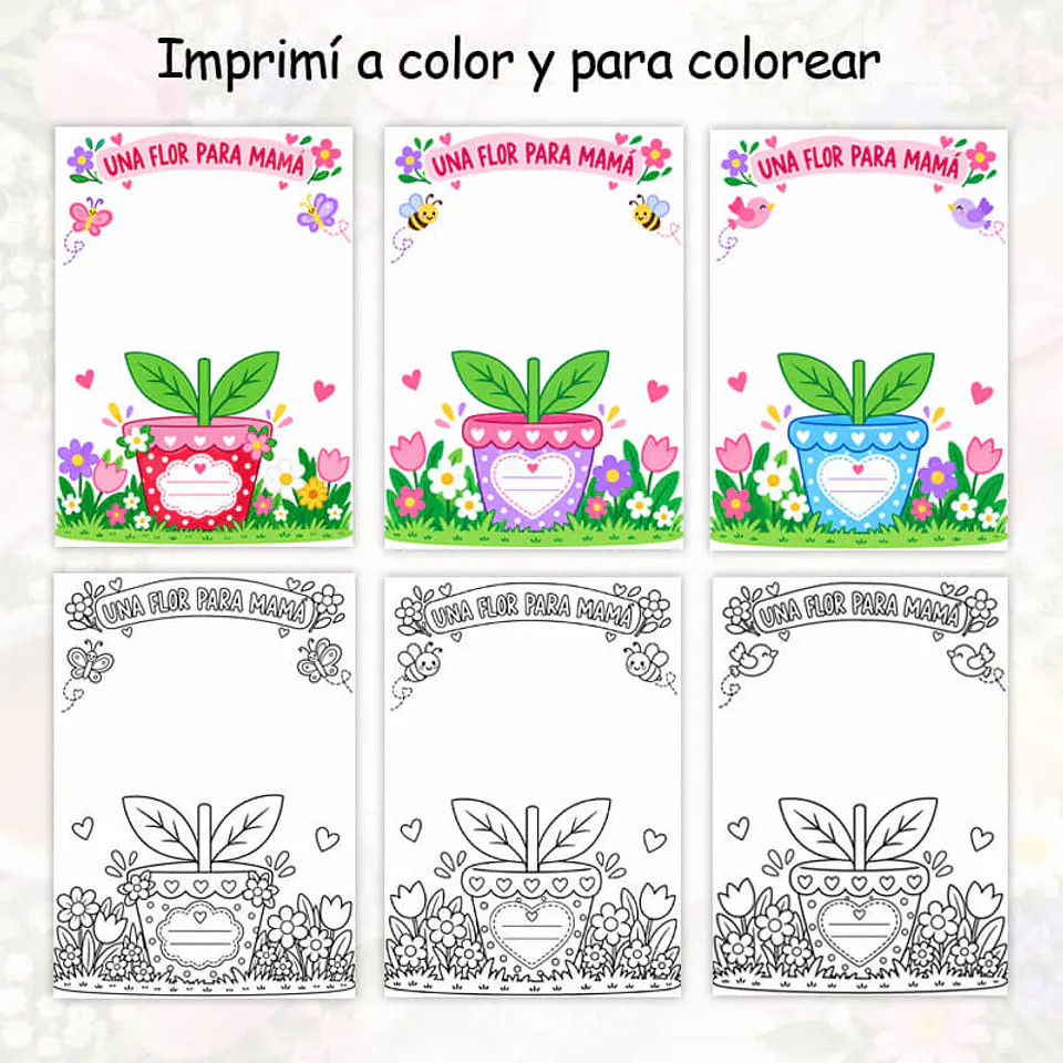 Una Flor para mamá - Manualidad día de la Madre 2