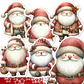 Set 23 Stickers de Pará Noel Imprimibles - Miniatura 3