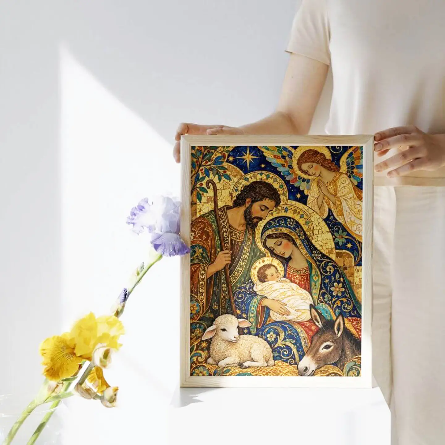 Cuadro Imprimible: Nacimiento Sagrada Familia 2
