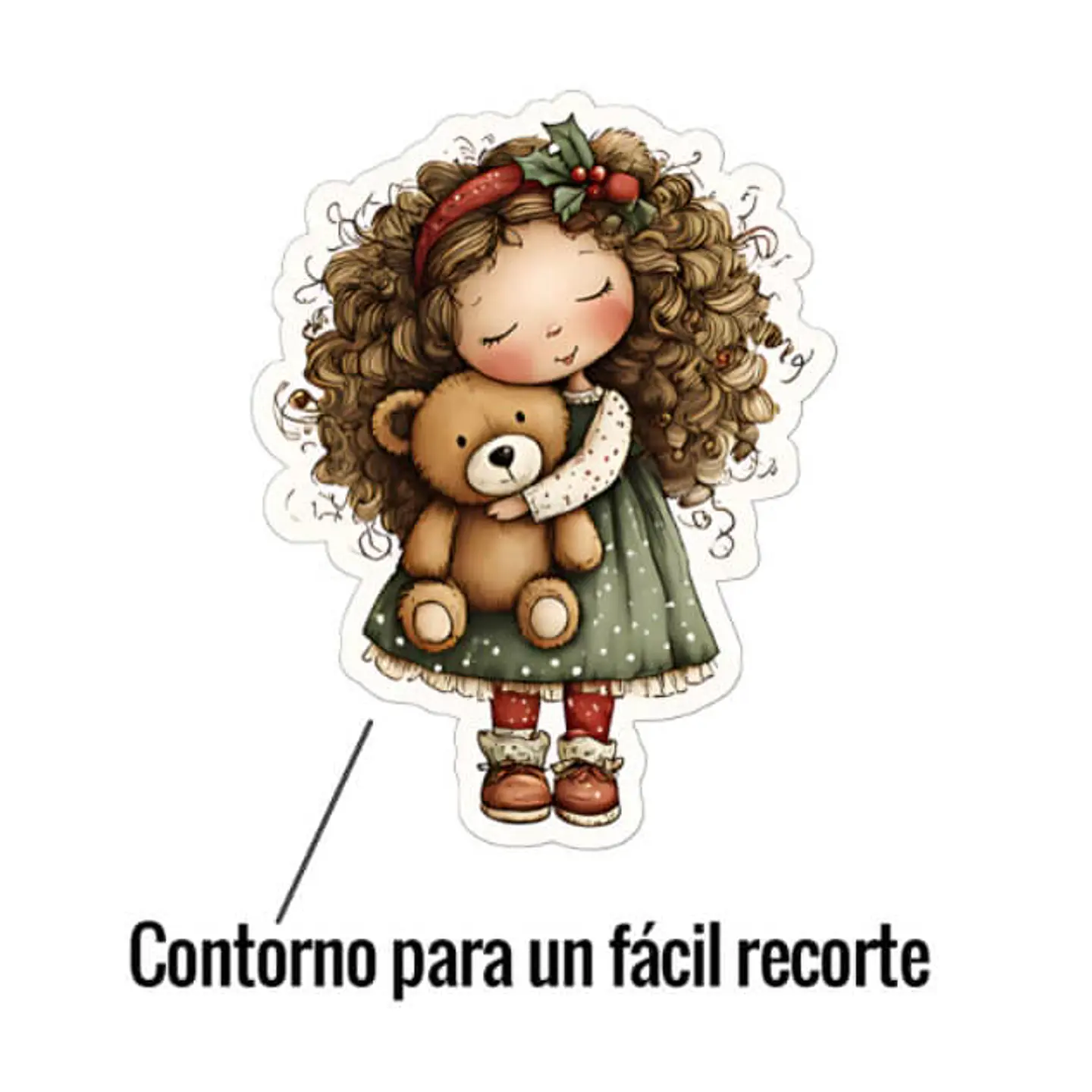 ✂️ Plancha para cortar - Stickers Navideños Imprimibles 2