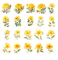 Pack 100 Flores Amarillas imprimibles - Miniatura 3