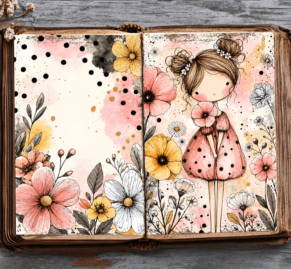 🌸 Jardín de Ensueño | 43 Páginas ScrapBooking 2