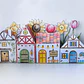 Pueblito Primavera para colorear imprimible - Miniatura 2