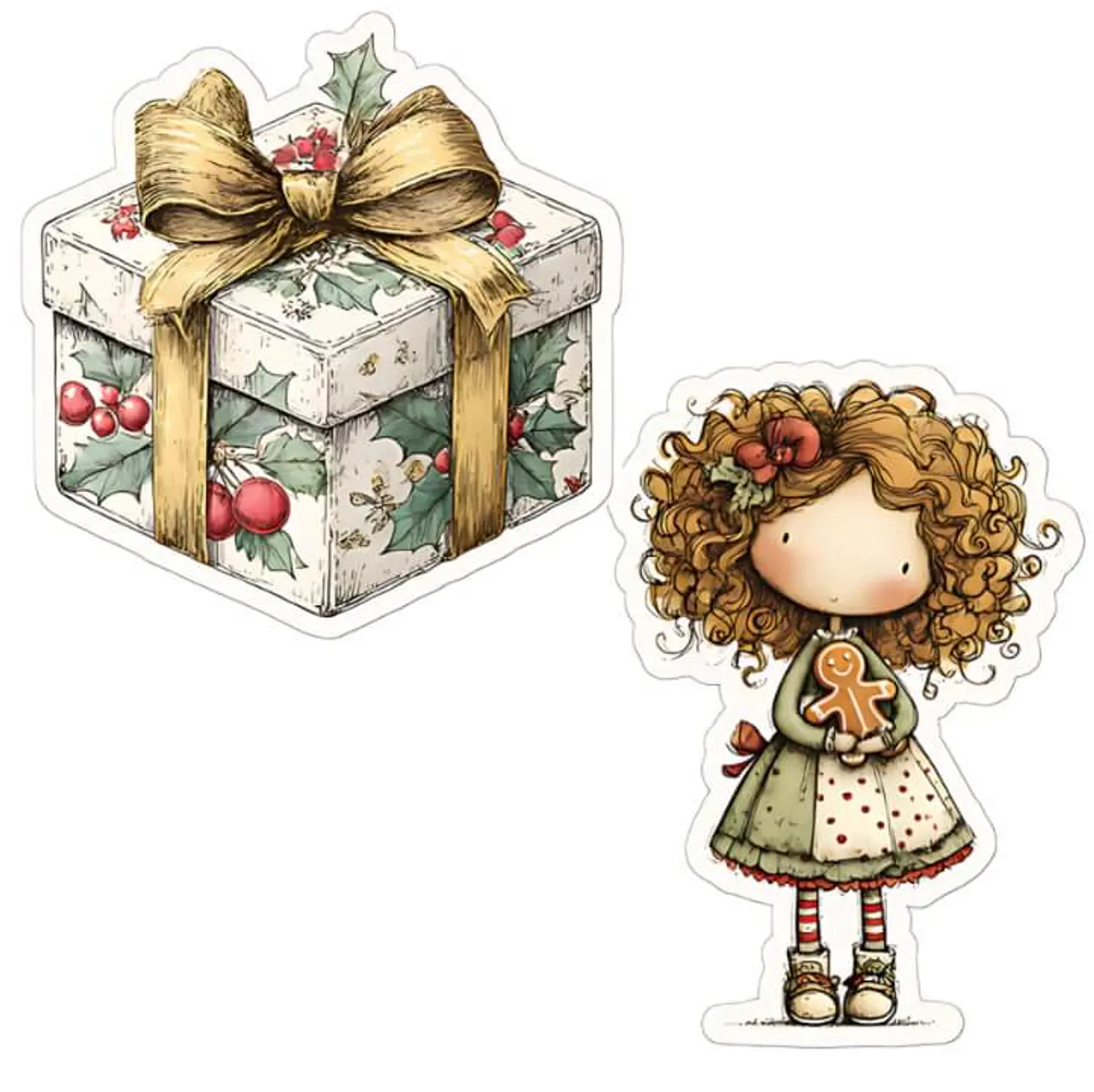 ✂️ Plancha para cortar - Stickers Navideños Imprimibles 4