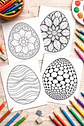 Libro para Colorear Huevos de Pascua Mantra-Óptico | Diseños Antiestrés - Miniatura 2