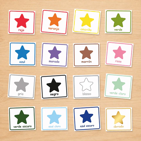 Tarjetas Educativas de Colores – Actividad para Preescolar