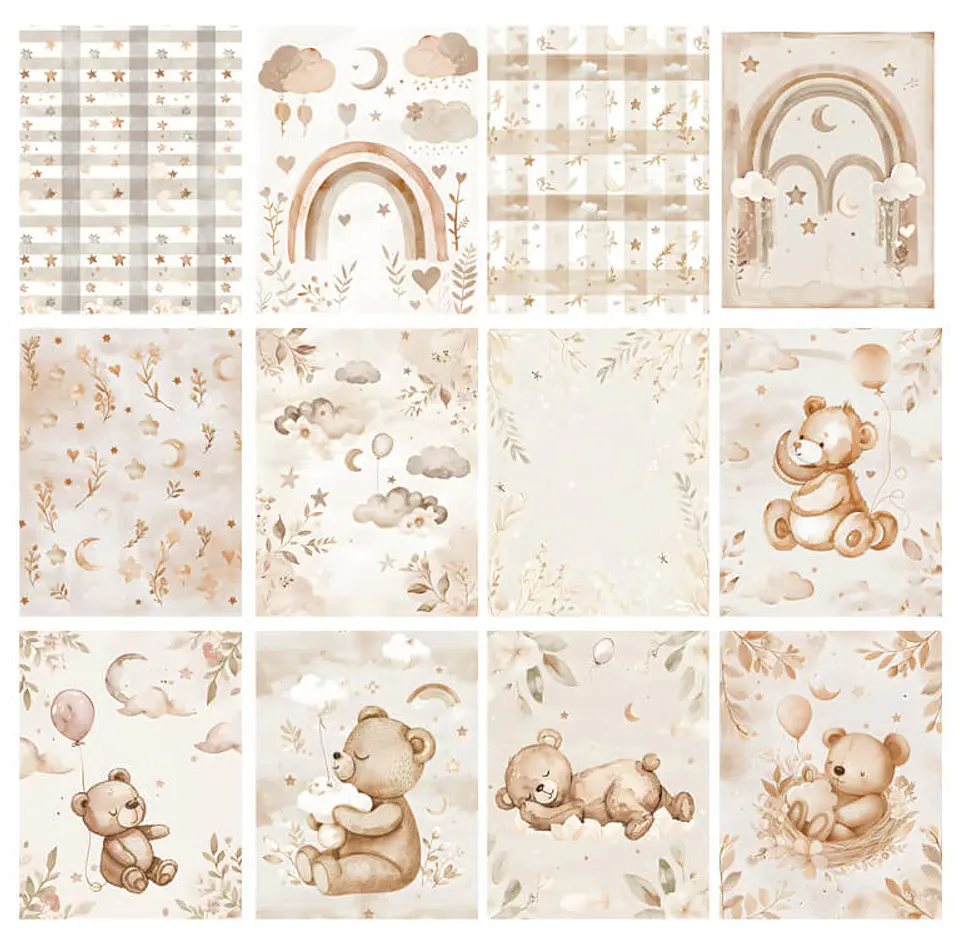 Pack 120 Tiernas Láminas Infantiles de Ositos para Imprimir 3
