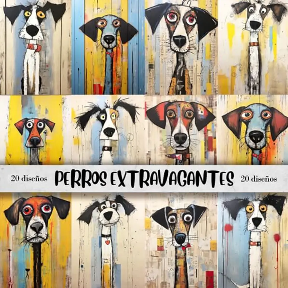 Perros Extravagantes - 20 Láminas Imprimibles 1