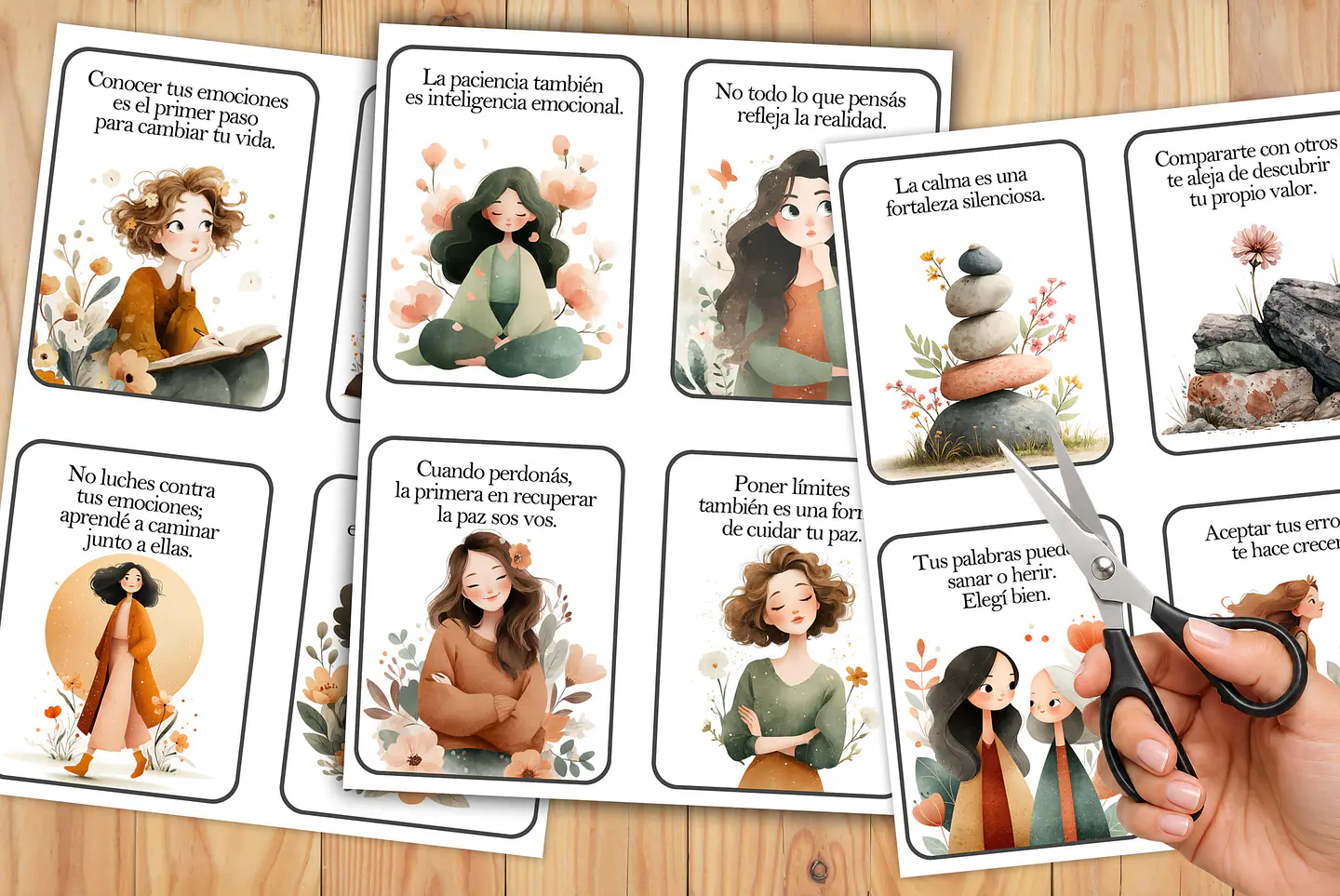 31 Tarjetas de Inteligencia Emocional para mujeres Imprimibles 2