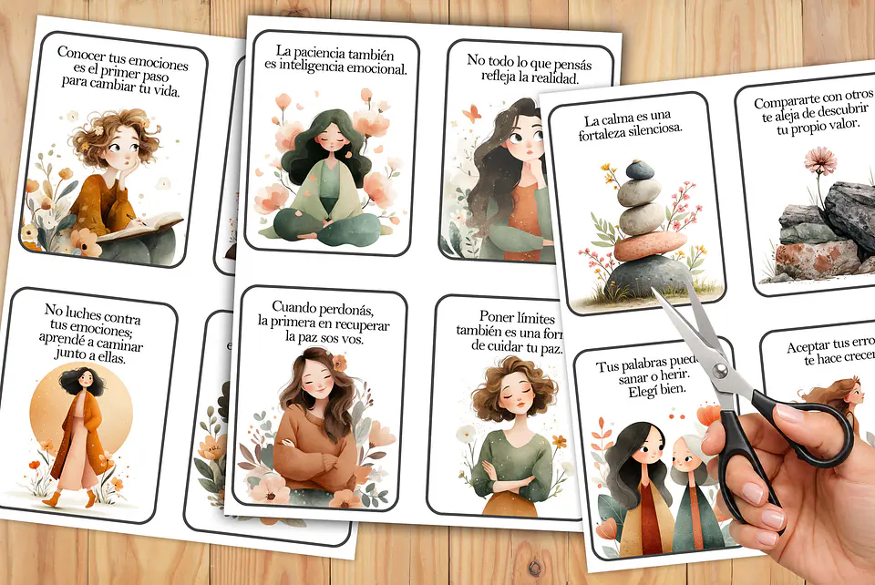 31 Tarjetas de Inteligencia Emocional para mujeres Imprimibles 2