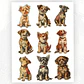 Plancha de 27 Stickers Perritos Vintage - Miniatura 3