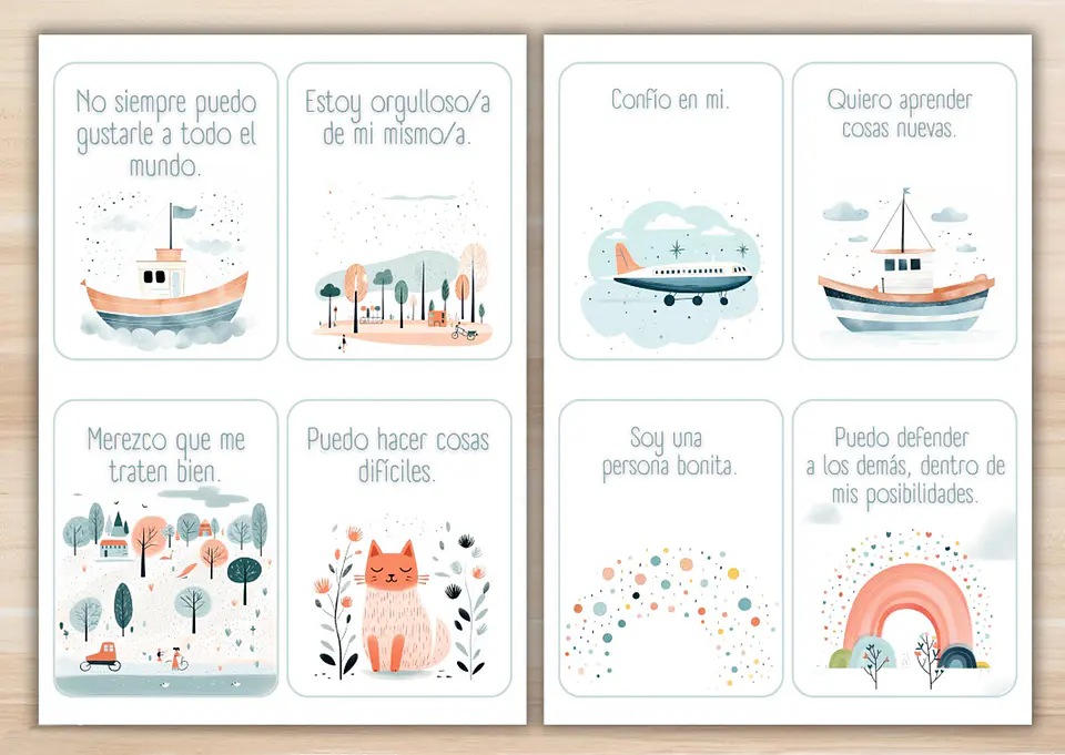60 Tarjetas de Afirmaciones Positivas imprimibles para Niños 2