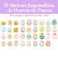 Kit creativo Huevos de Pascua color pastel imprimibles - Miniatura 3