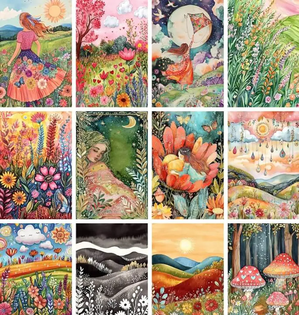Mega Pack 260 Láminas Floral Mágico 2