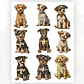 Plancha de 27 Stickers Perritos Vintage - Miniatura 4