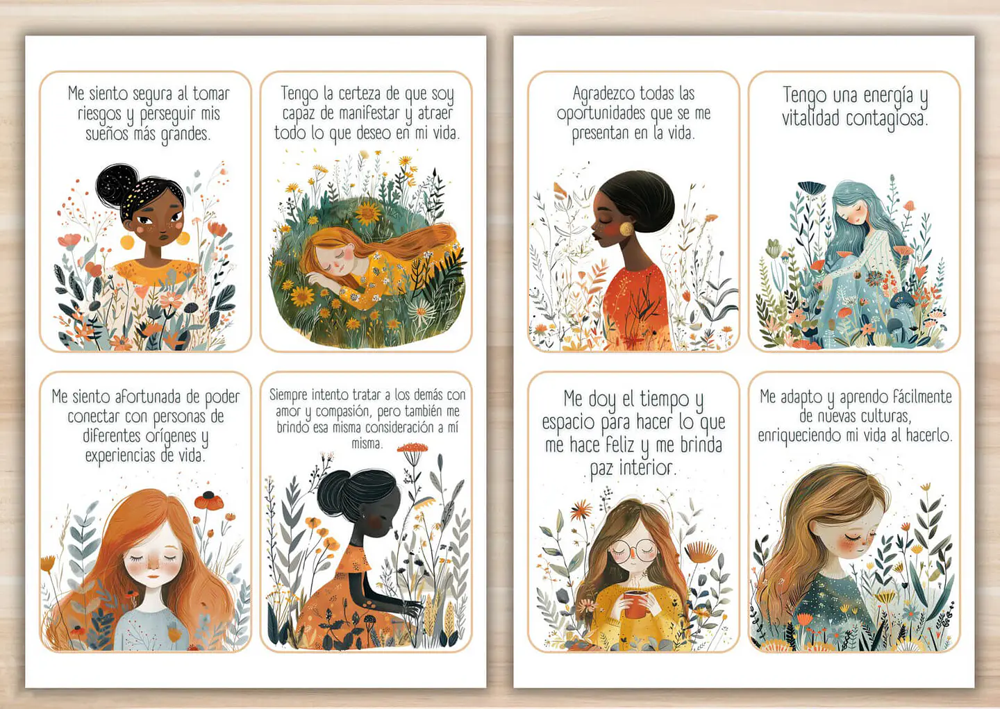 60 Tarjetas de Afirmaciones Positivas imprimibles para Mujeres 2