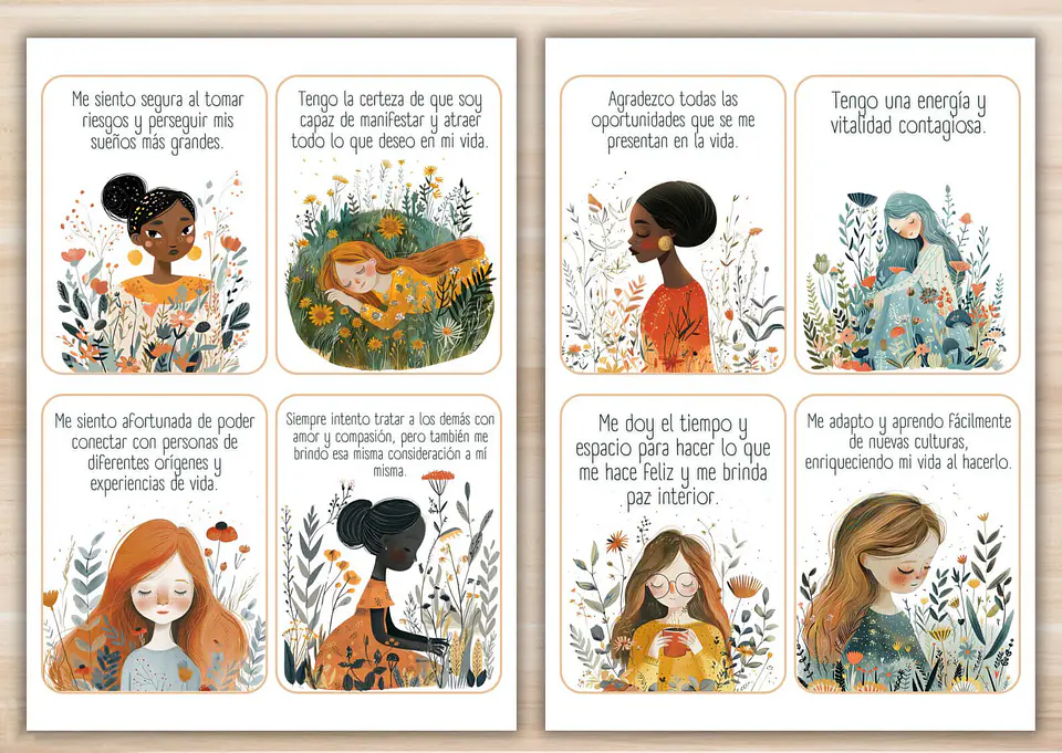 60 Tarjetas de Afirmaciones Positivas imprimibles para Mujeres 2