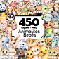 450  Animalitos Bebés estilo Acuarela en PNG - Miniatura 1