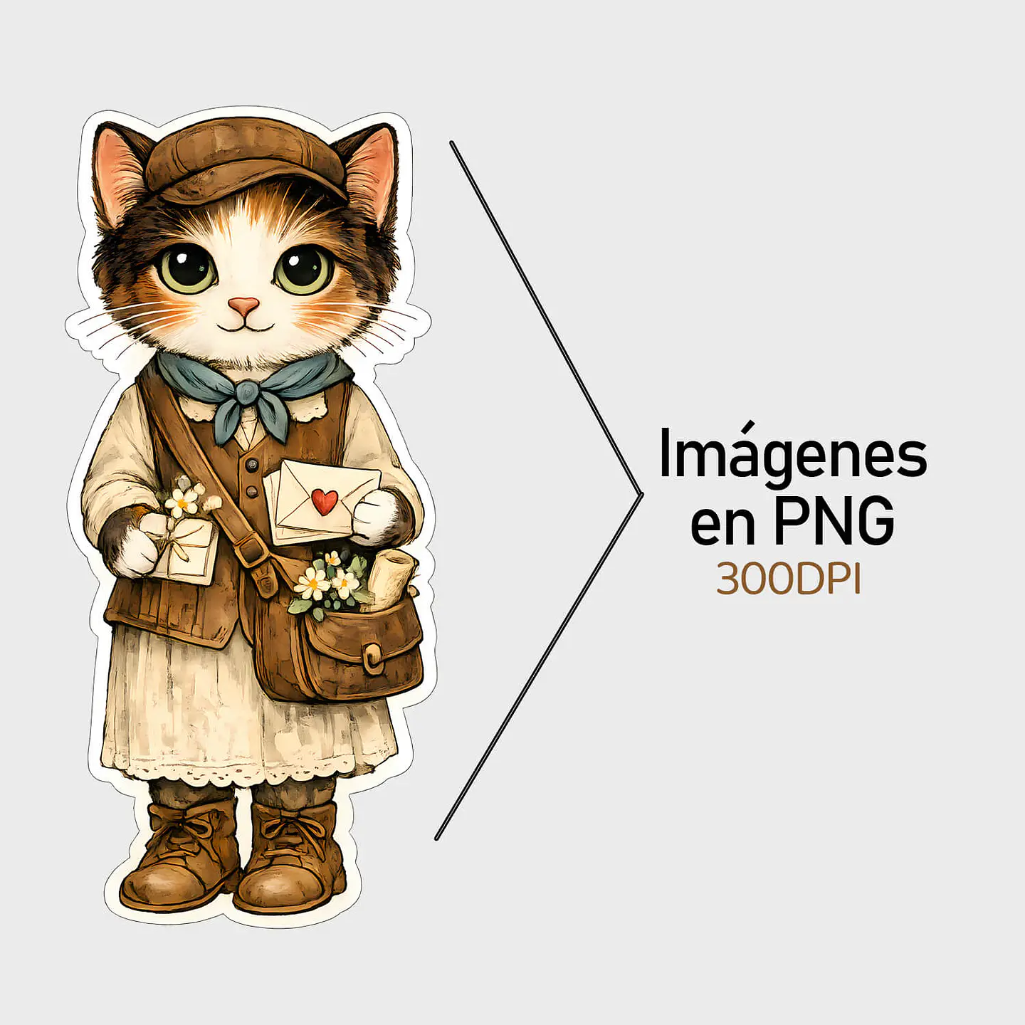 16 Gatitos Vintage Recortables ✂️ 5