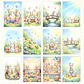 Pack 62 Láminas + 14 Stickers Conejitos Pascua - Miniatura 2