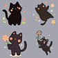 30 Stickers de Gatitos Primavera Imprimibles - Miniatura 4
