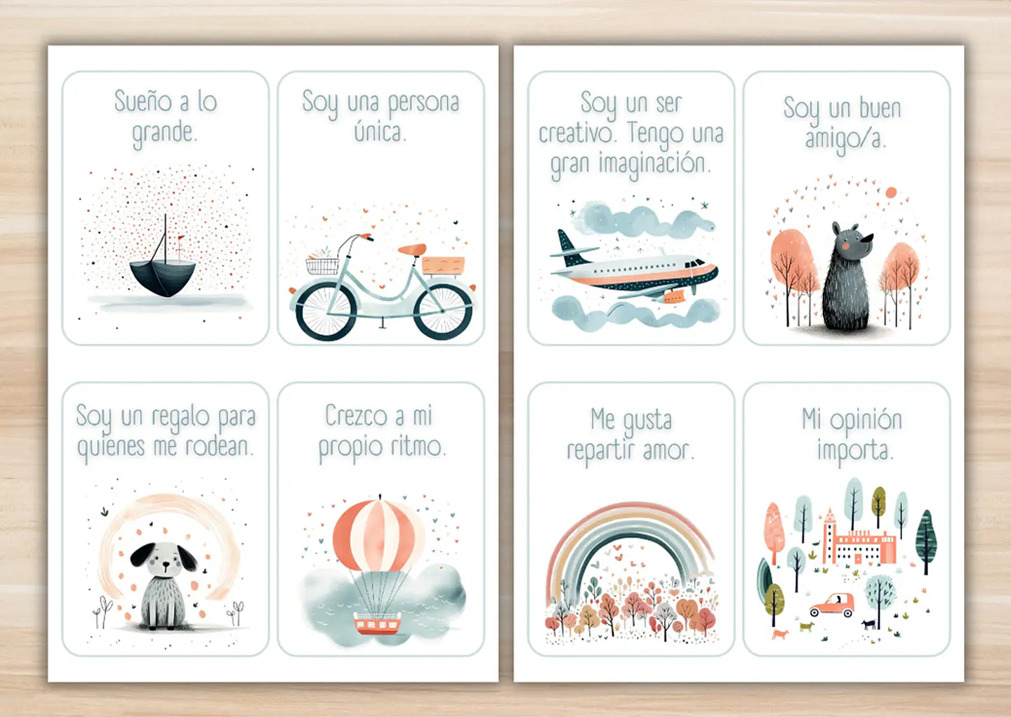 60 Tarjetas de Afirmaciones Positivas imprimibles para Niños 3