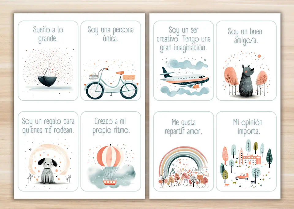 60 Tarjetas de Afirmaciones Positivas imprimibles para Niños 3