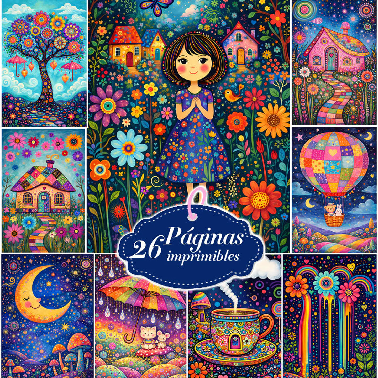 Láminas Imprimibles | Noches Luminosas 1