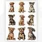 Plancha de 27 Stickers Perritos Vintage - Miniatura 5