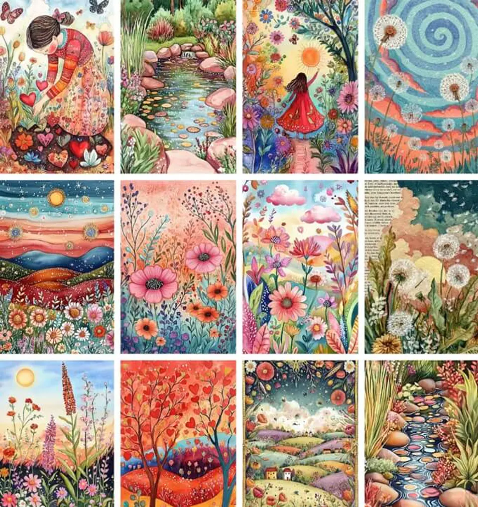 Mega Pack 260 Láminas Floral Mágico 4