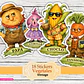 18 Stickers Vegetales Vintage - Miniatura 1