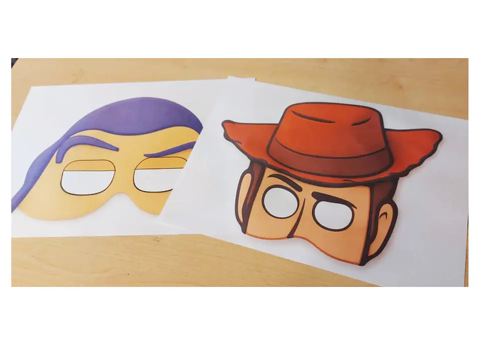 Máscaras Woody & Buzz imprimibles 3