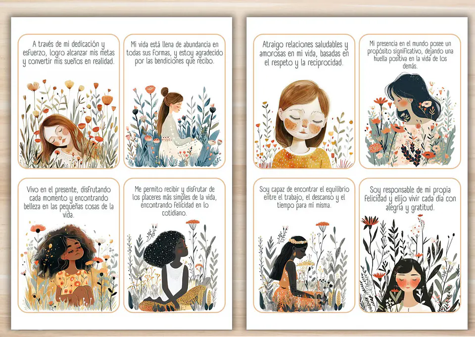 60 Tarjetas de Afirmaciones Positivas imprimibles para Mujeres 3