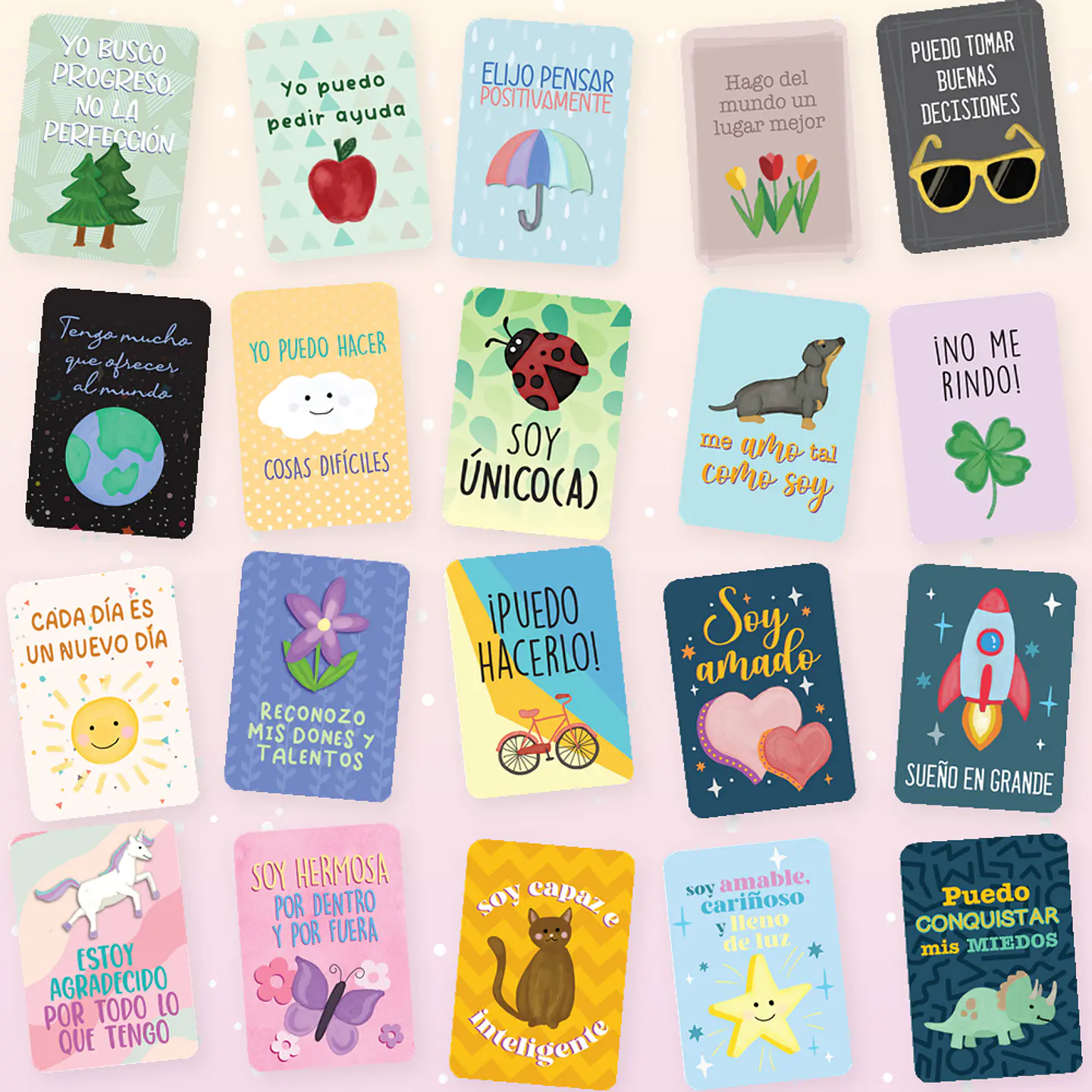 28 Tarjetas de Afirmaciones Ilustradas Imprimibles 4
