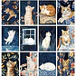 Pack láminas Gatitos Florales Nocturnos - Miniatura 6