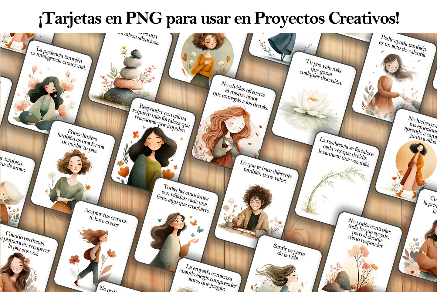 31 Tarjetas de Inteligencia Emocional para mujeres Imprimibles 4