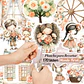 ✂️ Plancha para cortar - 170 Stickers Mundo Floral - Miniatura 1