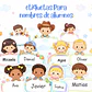 Kit 24 etiquetas para nombres de alumnos para el aula - Miniatura 1