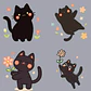 30 Stickers de Gatitos Primavera Imprimibles - Miniatura 5
