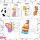 Kit de 12 Dibujos Simétricos para Niños - Actividades de Motricidad Fina PDF - Miniatura 1