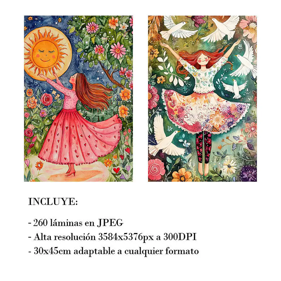 Mega Pack 260 Láminas Floral Mágico 5
