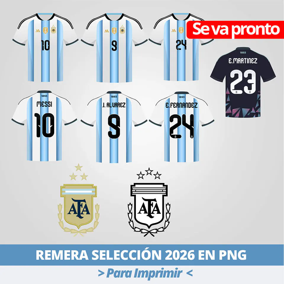 Remera Selección Argentina para Imprimir 1