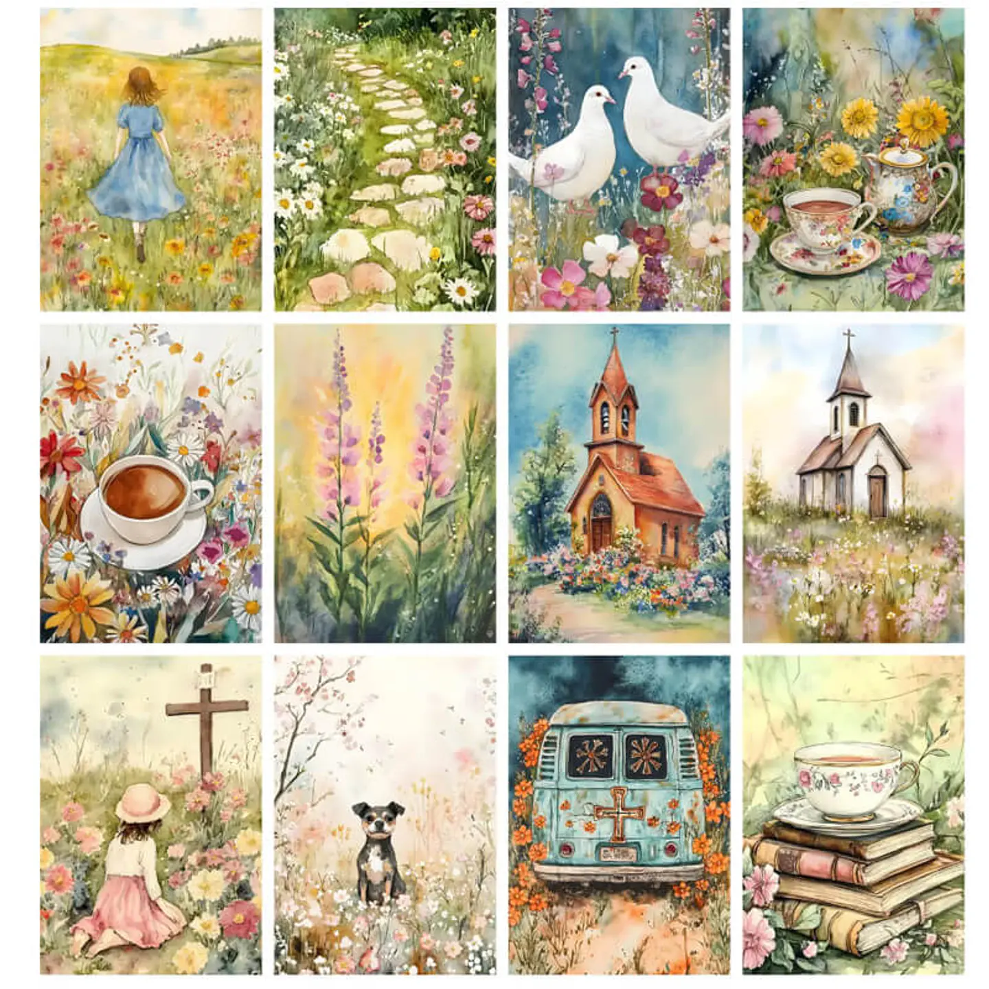 Pack 107 Láminas paisajes cristianos Imprimibles 7