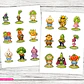 18 Stickers Vegetales Vintage - Miniatura 2