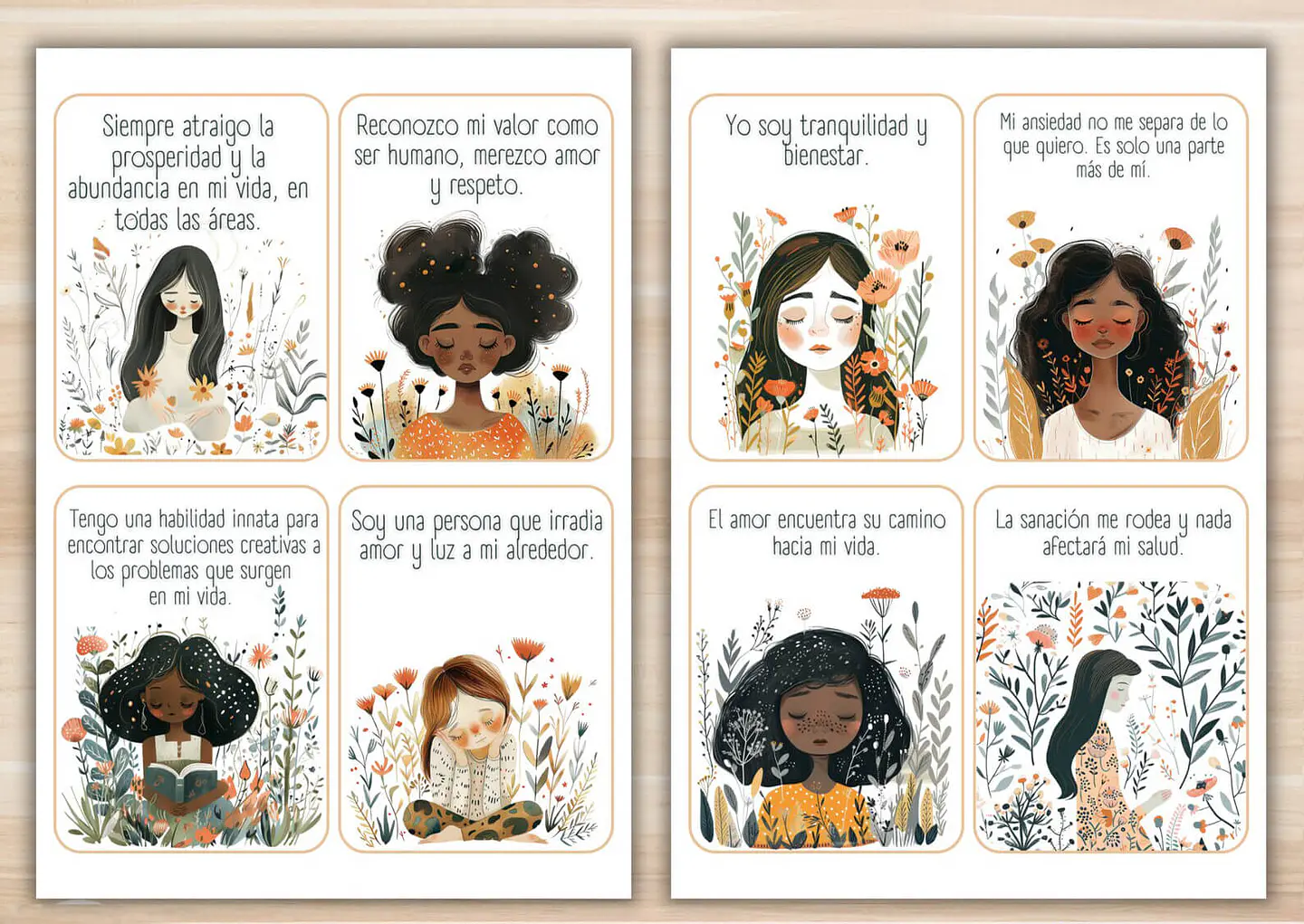 60 Tarjetas de Afirmaciones Positivas imprimibles para Mujeres 4