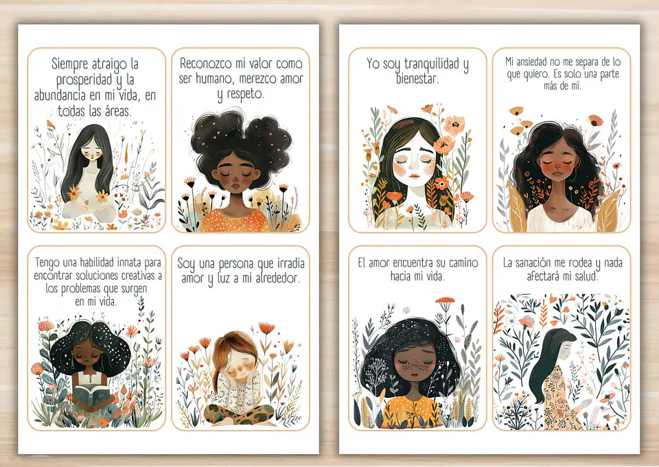 60 Tarjetas de Afirmaciones Positivas imprimibles para Mujeres 4