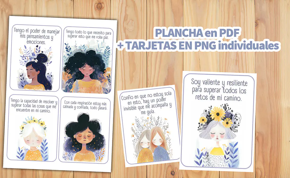 60 Tarjetas de Afirmaciones Positivas para la Calma  Bienestar Imprimibles 5